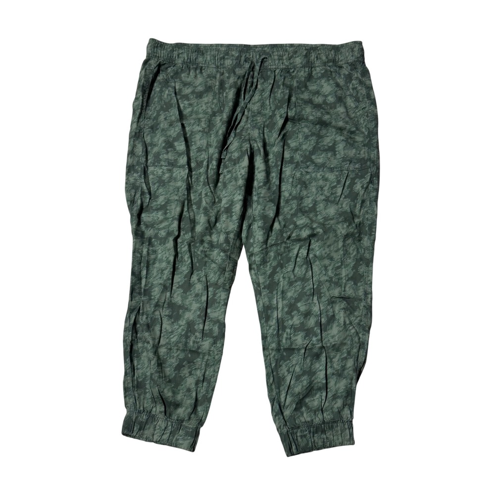 Orvis‎ Classic Collection Green Camo Print Jogger Pants - Women's Size XXL
